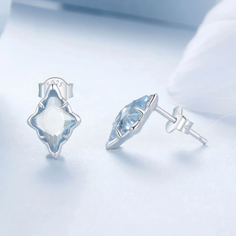 (Bild für) PANDORA Style Stern Ohrringe - BSE1050 - Ansicht 4