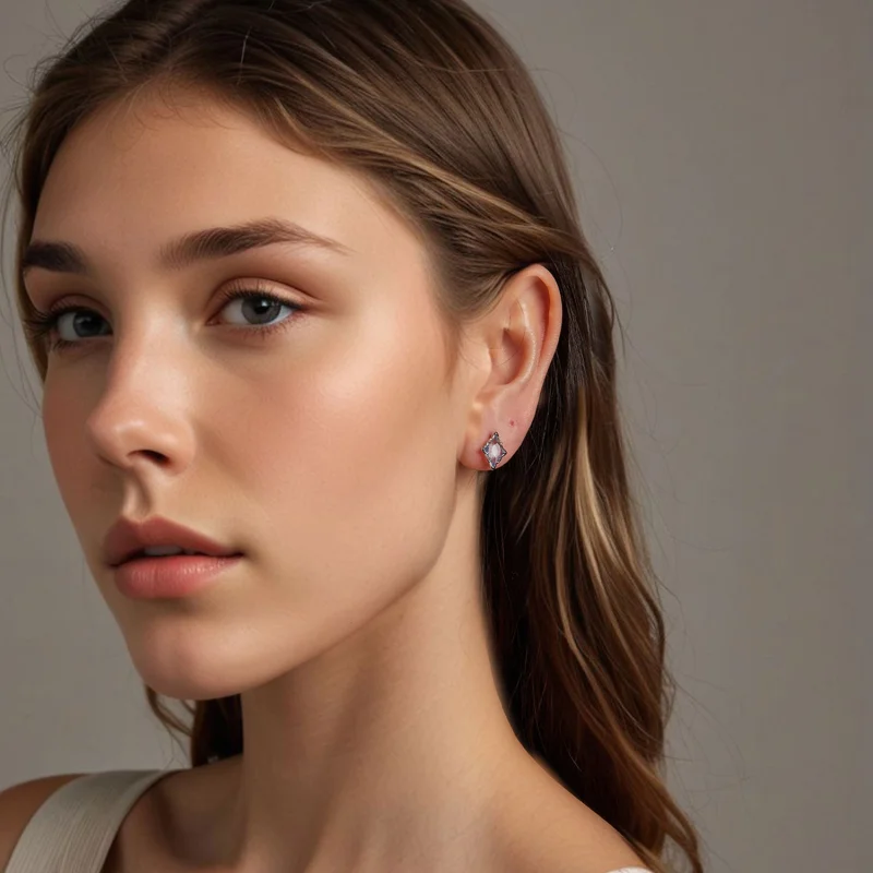 (Bild für) PANDORA Style Stern Ohrringe - BSE1050 - Ansicht 8