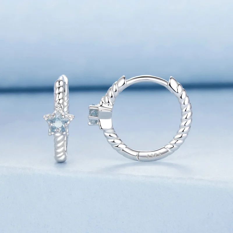 (Bild für) PANDORA Style Stern Ohrringe - BSE1090 - Ansicht 2