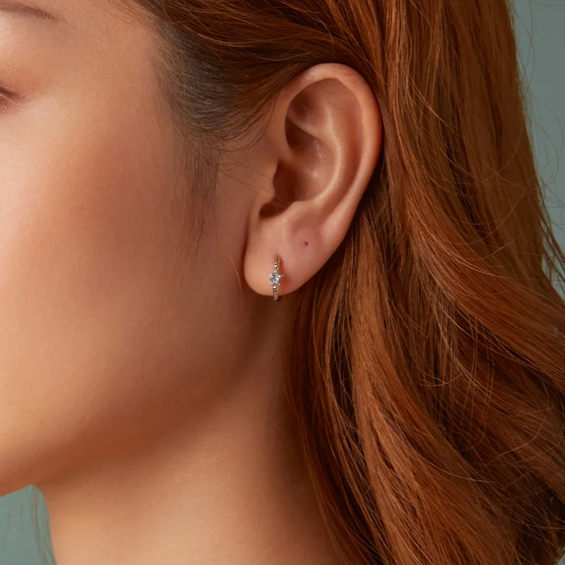 (Bild für) PANDORA Style Stern Ohrringe - BSE1090 - Ansicht 9