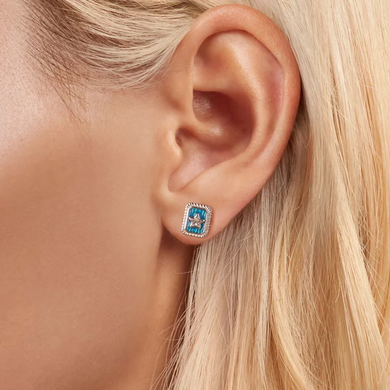 (Bild für) PANDORA Style Stern Retro Ohrringe - SCE1796 - Ansicht 5