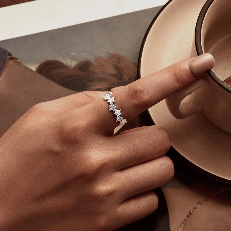 (Bild für) PANDORA Style Stern Ring - BSR585 - Ansicht 6