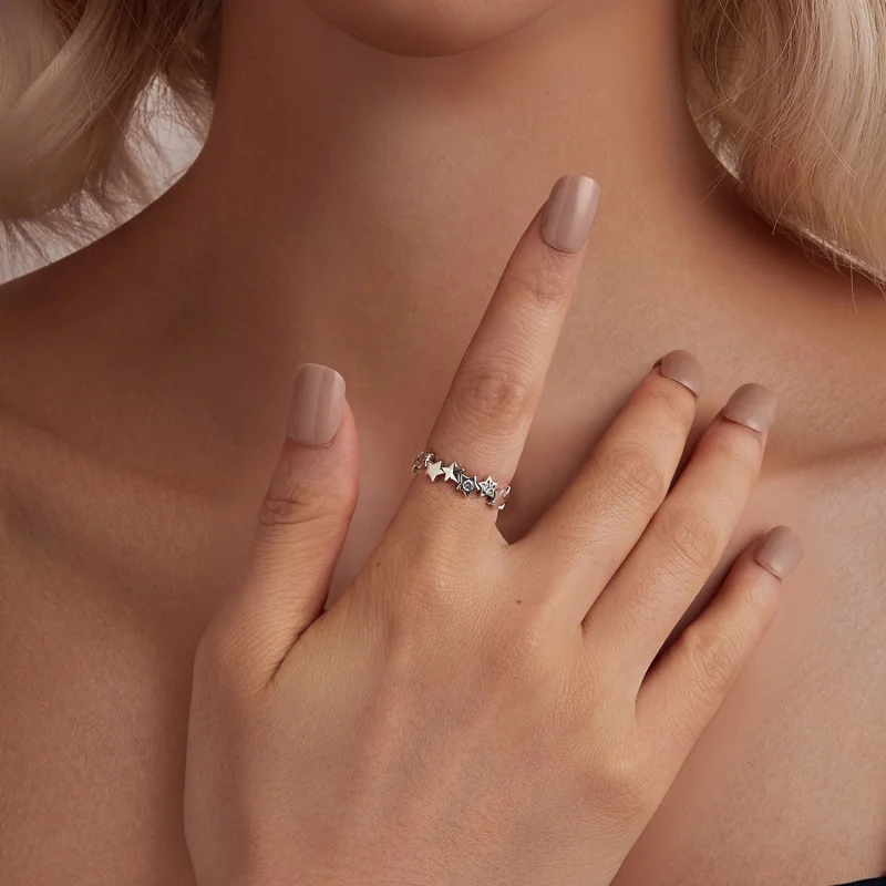 (Bild für) PANDORA Style Stern Ring - BSR585 - Ansicht 7