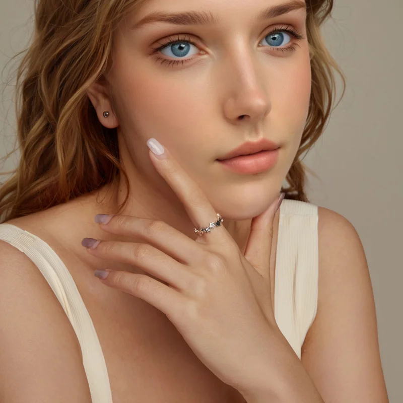 (Bild für) PANDORA Style Stern Ring - BSR585 - Ansicht 8