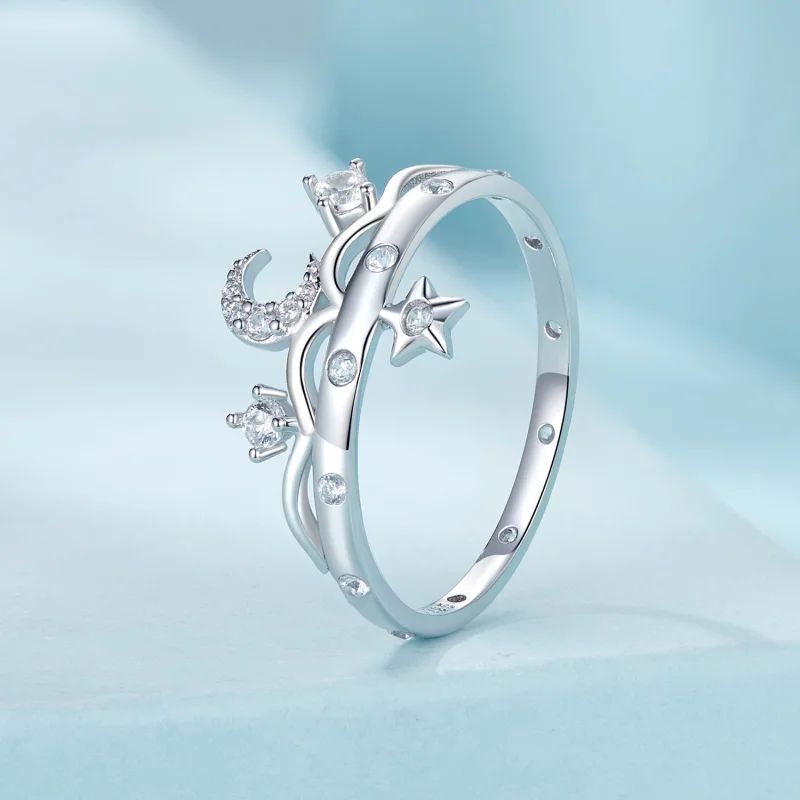 (Bild für) PANDORA Style Stern- und Mondring - SCR1046 - Ansicht 2