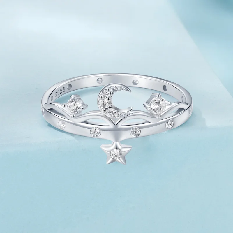 (Bild für) PANDORA Style Stern- und Mondring - SCR1046 - Ansicht 3