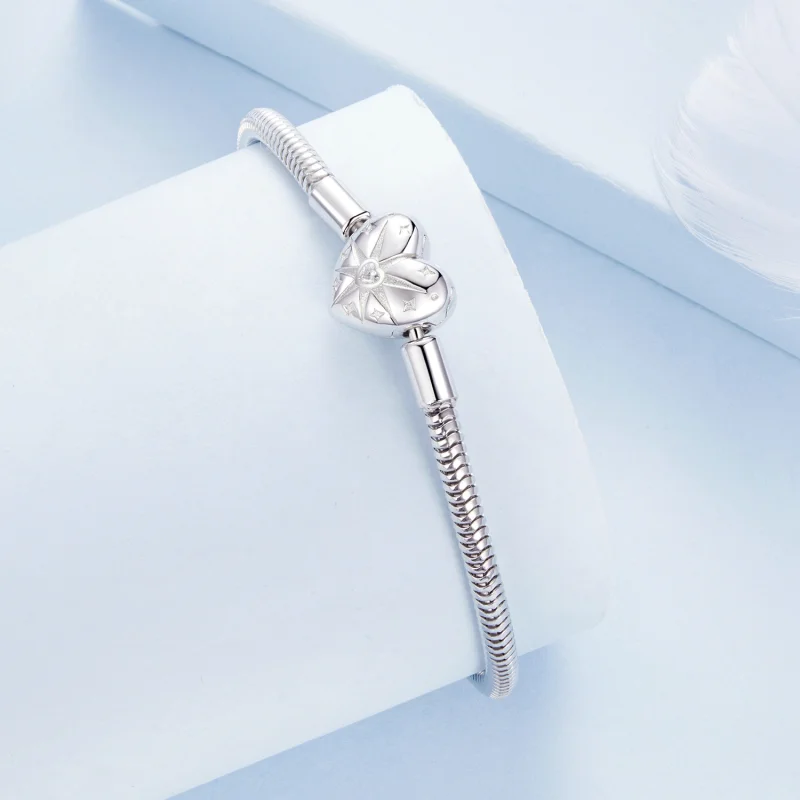 (Bild für) PANDORA Style Sternen-Herz Basic-Armband - BSB196 - Ansicht 2