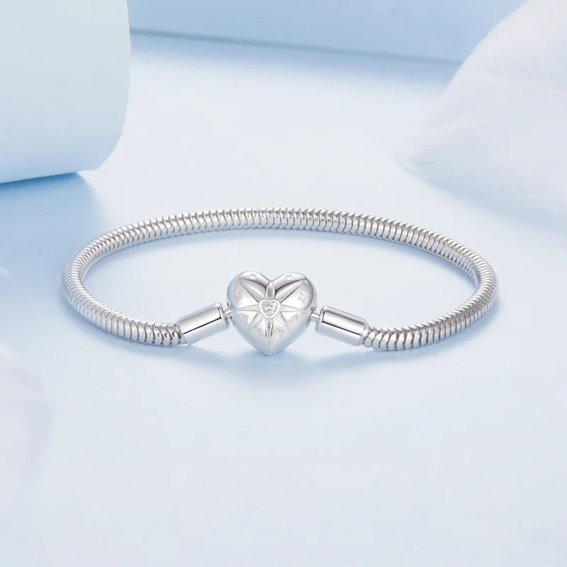 (Bild für) PANDORA Style Sternen-Herz Basic-Armband - BSB196 - Ansicht 4