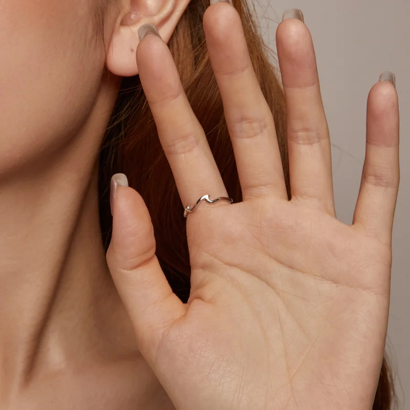 (Bild für) PANDORA Style Wellenring - BSR587 - Ansicht 4