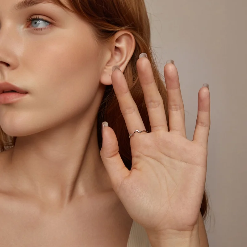 (Bild für) PANDORA Style Wellenring - BSR587 - Ansicht 12