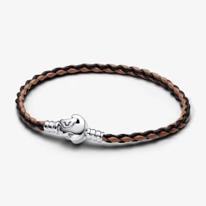(Bild für) Disney Der König der Löwen Verschluss Pandora Moments Geflochtenes Lederarmband - 593361C01