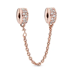 (Bild für) Pandora Clear Pavé Sicherheitsketten-Clip-Anhänger - 786322CZ