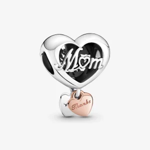 (Bild für) Pandora Danke Mama Herz-Anhänger - 789372C00