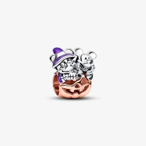 (Bild für) Pandora Disney Mickey Mouse & Minnie Mouse Halloween Kürbis-Anhänger - 782816C01
