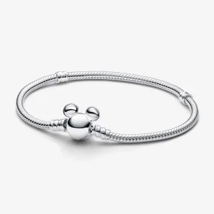 (Bild für) Pandora Disney Mickey Mouse Verschluss Moments Snake Chain Armband - 593061C00