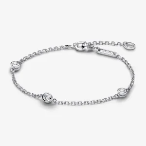 (Bild für) Pandora Era Fassung Laborgezüchteter Diamant Station Armbandkette 0,30 Karat zus. Sterling Silber - 593109C01