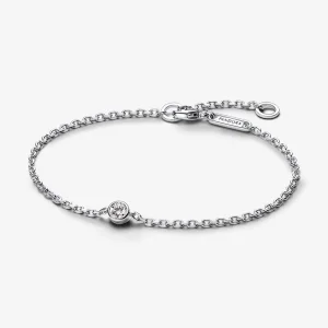 (Bild für) Pandora Era Lab-grown Diamond Bezel Chain Bracelet 0.15 carat tw Sterling Silver - 592847C01
