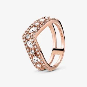 (Bild für) Pandora Funkelnde Marquise Doppel-Gabelbein Ring - 189095C01