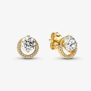 (Bild für) Pandora Funkelnde Round Halo Stecker - 261248C01