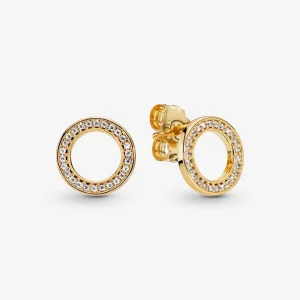 (Bild für) Pandora Funkelnder Kreis Stecker Ohrringe - 268649C01