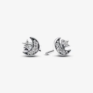(Bild für) Pandora Funkelnder Mond & Sterne Stecker - 292990C01