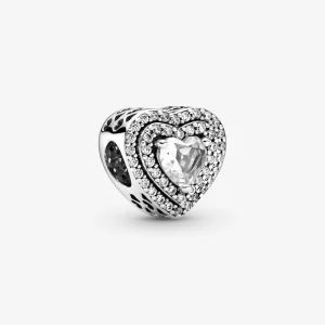 (Bild für) Pandora Funkelndes Ebenmäßiges Herzen Charm - 799218C01
