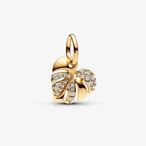 (Bild für) Pandora Funkelndes Monstera-Blatt Anhänger - 763349C01