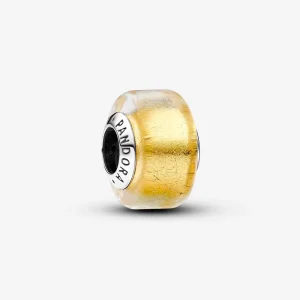 (Bild für) Pandora Golden Mini Murano Glas Charm - 793353C00