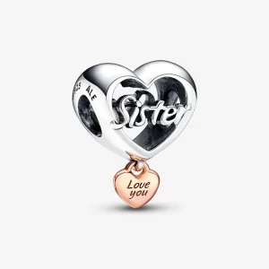 (Bild für) Pandora Liebe Dich Schwester Herz Charm - 782244C00