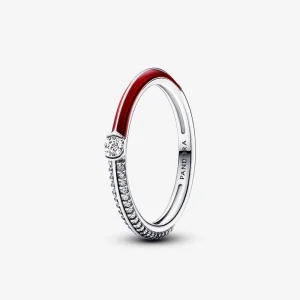(Bild für) Pandora ME Pavé & Rot Doppelring - 192528C01