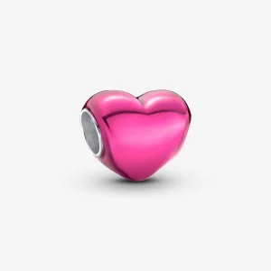 (Bild für) Pandora Metallic Pink Heart Charm - 793337C03