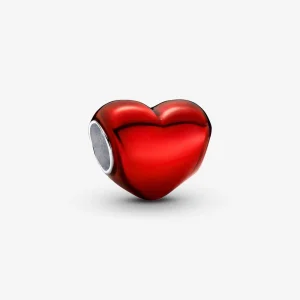 (Bild für) Pandora Metallic Red Heart Charm - 793337C02