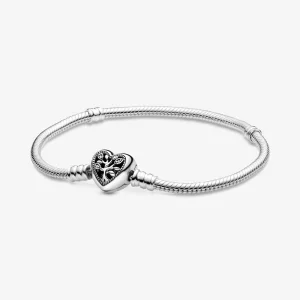 (Bild für) Pandora Moments Familienstammbaum Herz-Verschluss Schlangenkette Armband - 598827C01