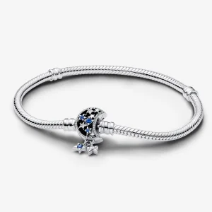 (Bild für) Pandora Moments Funkelnder Mond-Verschluss-Schlangenketten-Armband - 592819C01