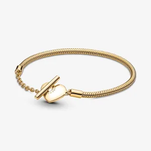 (Bild für) Pandora Moments Heart T-Bar Snake Armband - 569285C00