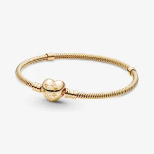 (Bild für) Pandora Moments Herz-Verschluss-Schlangenkett-Armband - 559522C00