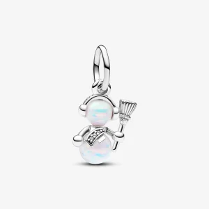 (Bild für) Pandora Opalescent Schneemann Anhänger - 792981C01
