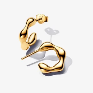 (Bild für) Pandora Organically Shaped Open Hoop Ohrringe - 263269C00