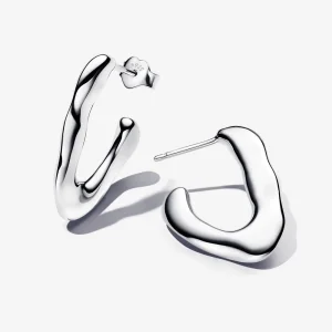 (Bild für) Pandora Organically V-förmige offene Creolen - 293290C00
