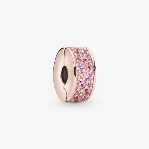 (Bild für) Pandora Pink Pavé Clip Charm - 781817PCZ