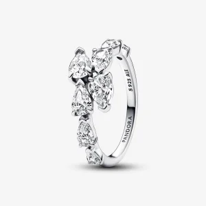 (Bild für) Pandora Sparkling Overlapping Band Ring - 193004C01