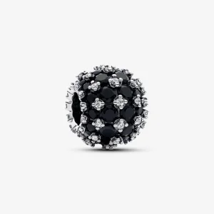 (Bild für) Pandora Sparkling Pavé Runde Schwarze Charm - 792630C04