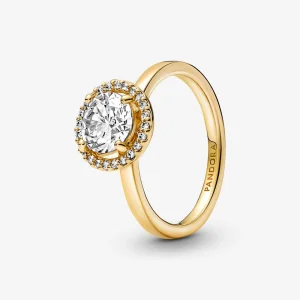 (Bild für) Pandora Sparkling Round Halo Ring - 161234C01