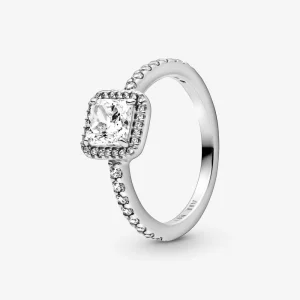 (Bild für) Pandora Square Sparkle Halo Ring - 198863C01