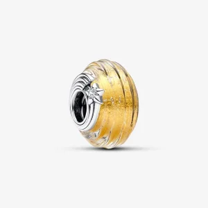 (Bild für) Pandora Sternschnuppe Rillen Murano Glas Charm - 792982C01