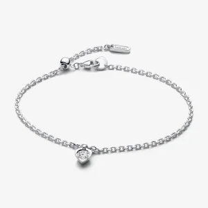 (Bild für) Pandora Talisman Laborgezüchtete Diamant-Herz-Kettenarmband 0,25 Karat zus. Sterlingsilber - 593094C01