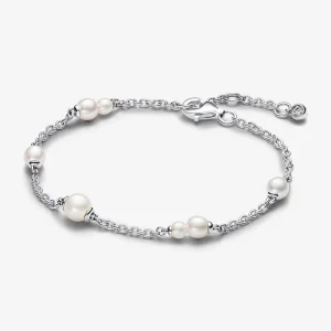 (Bild für) Pandora Timeless Süßwasser-Zuchtperlen Station Chain Armband - 593172C01