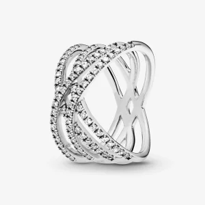 (Bild für) Pandora Verschlungene Linien Ring - 196401CZ