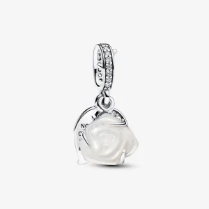 (Bild für) Pandora Weiße Rose in Blüte Doppel-Anhänger - 793200C01