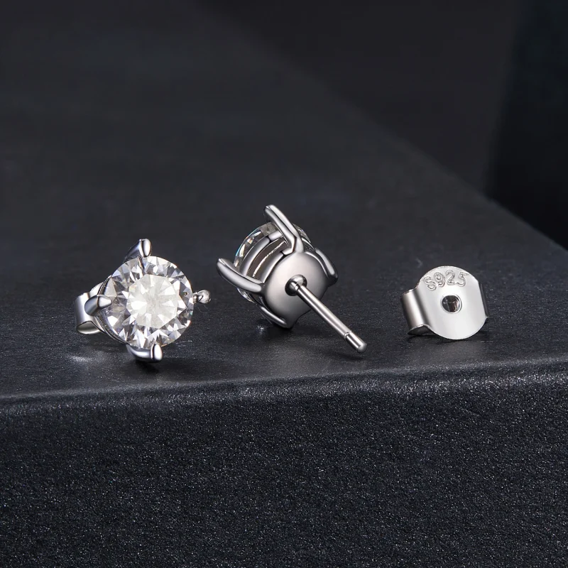 (Bild für) PANDORA Stil 0,5ct Moissanit Ohrringe - MSE038-M - Ansicht 2